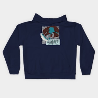 Katmai National Park. Home of the Very Fattest Bears Kids Hoodie